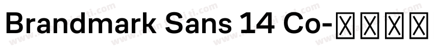 Brandmark Sans 14 Co字体转换